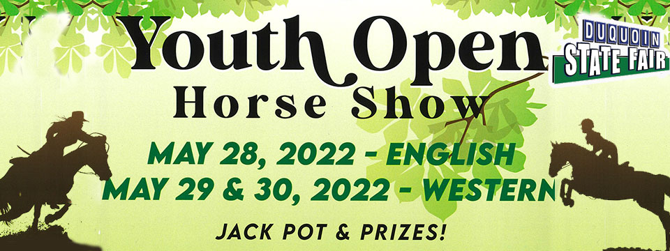  Youth Horse Show May 28, English, May 29 &230 Western