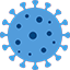 blue coronavirus icon